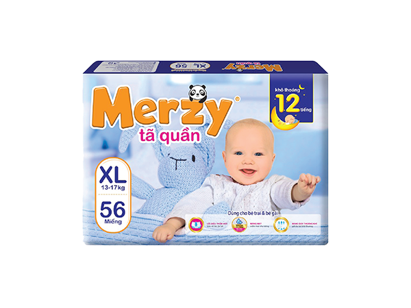 Tã quần trẻ em Merzy XL - Tã, Giấy Merzy Bonny - Công Ty Cổ Phần Đại Phát